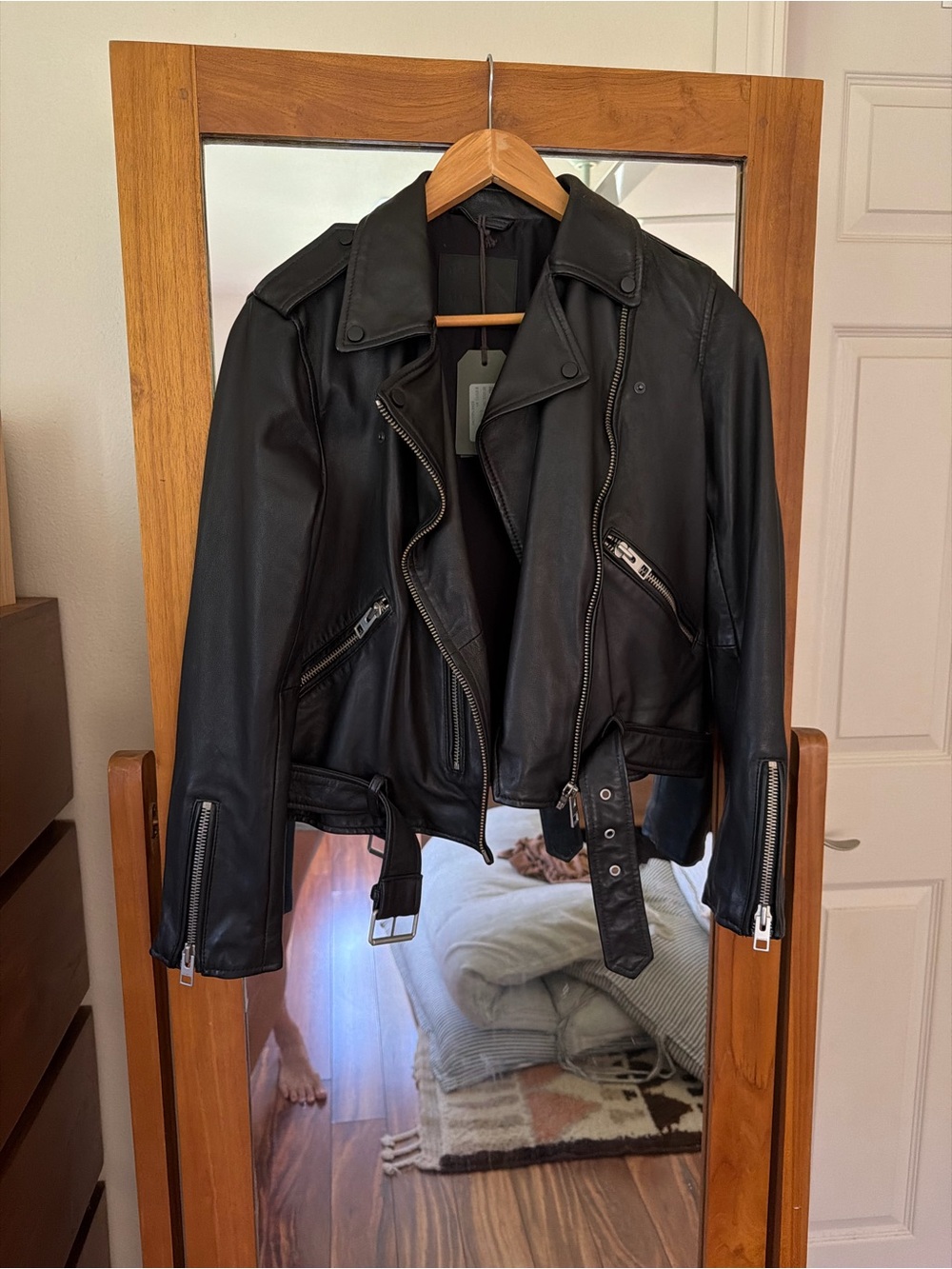 All Saints Balfern Leather Biker Jacket
